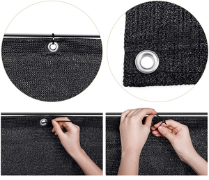 Filet pare-soleil rectangulaire en HDPE tricoté warp avec œillets pour pergola de jardin et <span class=keywords><strong>abri</strong></span> d'intimité pour balcon - Product Image 6