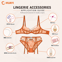 Boucle décorative dorée pour vêtements, connecteur de soutien-gorge, quincaillerie pour sous-vêtements, idéal pour la confection de maillots de bain DIY M1855