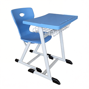 Silla Escolar de Plástico con Cesta para <span class=keywords><strong>Libros</strong></span> Debajo del Asiento y Gancho para Mochila, Apilable y Colorida para Muebles de Aula Preescolar - Product Image 1