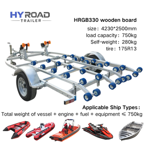 <span class=keywords><strong>Remorque</strong></span> <span class=keywords><strong>pour</strong></span> bateau de petite taille Hyroad galvanisée à chaud, à essieu unique, <span class=keywords><strong>pour</strong></span> <span class=keywords><strong>2</strong></span> <span class=keywords><strong>jet</strong></span>-skis, capacité de 750 kg, 4230x2500 mm, livraison rapide de l'usine - Product Image 4