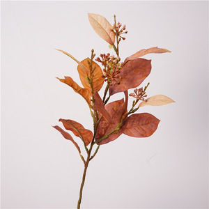 Foglie di Magnolia Artificiali Autunnali e Rami di Eucalipto Paris all'Ingrosso per Decorazione e Paesaggistica - Product Image 4