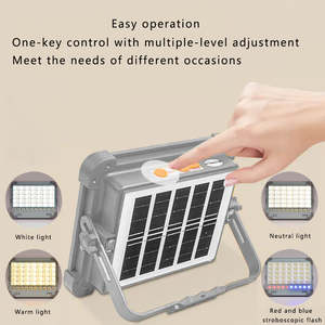 Portable LED lampe solaire chargée énergie lumière panneau alimenté ampoule d'urgence extérieur jardin <span class=keywords><strong>Camping</strong></span> tente solaire jardin lumière - Product Image 4