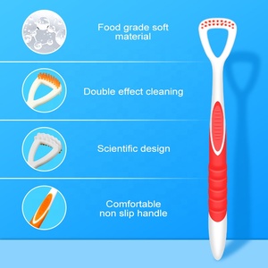 Limpiador de Lengua de Plástico Reutilizable, Antideslizante, Ergonómico, Libre de BPA, para la Higiene Bucal Diaria y el Control del Mal Aliento - Product Image 2