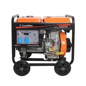 5kw single phase three phase diesel generator small and easy moving