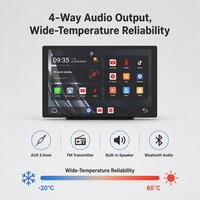 10,1 Zoll Tragbares Android Auto-Navigationssystem CarPlay Android Auto GPS Split-Screen Werkzeugfreie Bohrfreie Installation für Limousinen