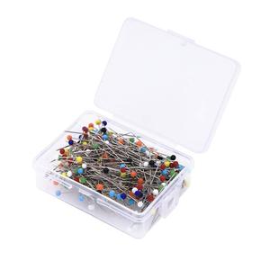 250 unids/Caja Alfileres de <span class=keywords><strong>aguja</strong></span> de coser alfileres de confección de cabeza redonda bodas ramillete floristas alfileres de retazos herramientas de artesanía DIY para mujeres - Product Image 1
