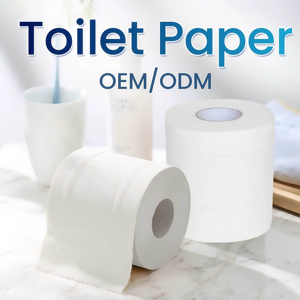 Luxury 4-Ply Extra Soft White Toilet Paper Jumbo Roll Size Strong and <b>Cheap</b> Coreless for Premium Home Bathroom Free Sample - Product Image 5
