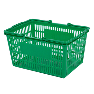 Cesta de plástico rosa <span class=keywords><strong>para</strong></span> compras, cesta de 25L <span class=keywords><strong>para</strong></span> supermercado - Product Image 2