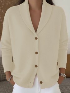Giacca in Maglia Personalizzabile da Donna con Risvolto, Vestibilità Ampia, Morbida sulla Pelle, Maniche Lunghe, Ideale per Shopping, Weekend, Vacanze e Look Urbano - Product Image 3