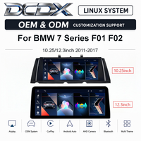Personnalisation OEM et ODM pour autoradio BMW Série 7 F01 F02 CIC/NBT 10.25"/12.3" avec système Linux, CarPlay et Android Auto