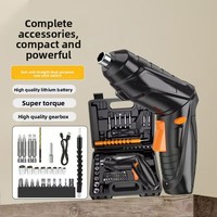 Ensemble de tournevis transfrontalier, outils ménagers, mini-perceuse rechargeable multifonctionnelle à batterie au lithium réversible