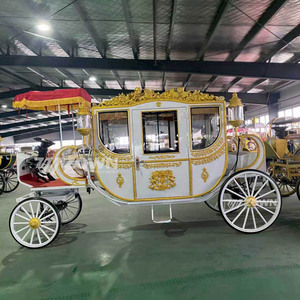 Charrette royale électrique moderne à économie d'énergie, magnifique véhicule de tourisme pour les mariages, les séances photo et les parcs à thème - Product Image 4