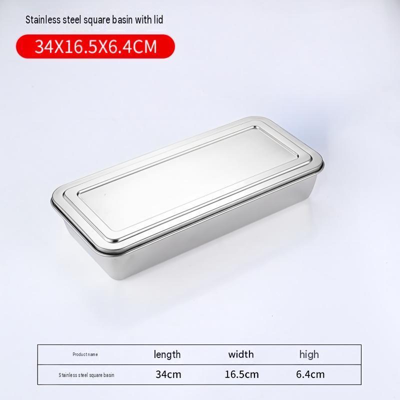 Châssis plat argenté 33*15*6 [avec couvercle]