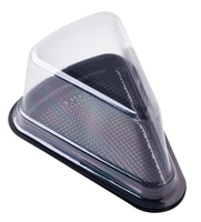 Boîte de gâteau Triangle PET alimentaire jetable transparente cuisson 6 pouces 8 pouces boîte de découpe de gâteau Mousse boîte d'emballage jetable
