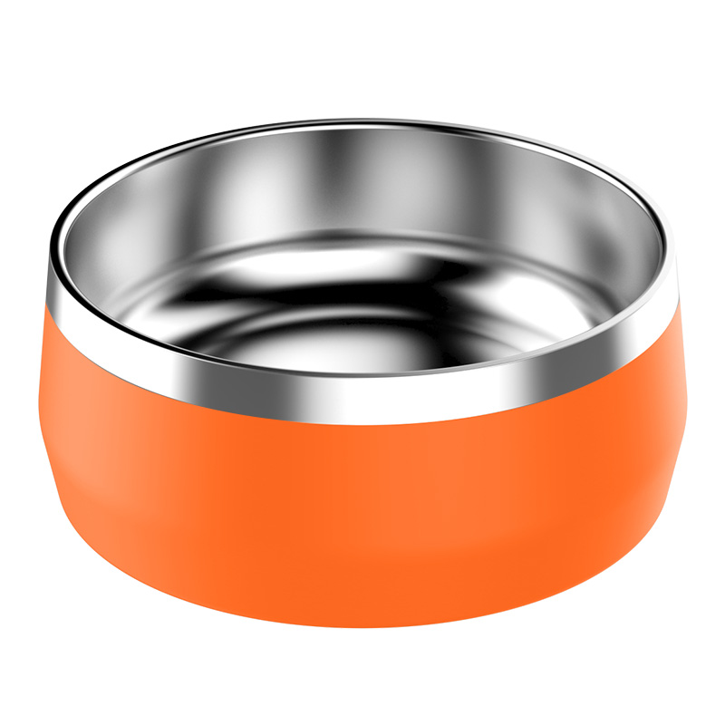 Миска для собак и кошек, миска для еды и воды, нержавеющая сталь, двойная стенка, не скользит, посуда для кормления от ржавчины