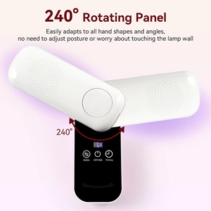 <b>Wireless</b> UV LED Nail <b>Lamp</b> 240. Rotatable Nail Dryer 4 Light Modes Fast Curing Gel Nail Art Drying Manicure Tool for Home Salon - Product Image 1