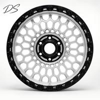 Nuevo Diseño de Llantas Monocoque Flow Form, Llantas Cóncavas de Aleación de Aluminio de 17/20 Pulgadas con Acabado Negro para Jeep Toyota
