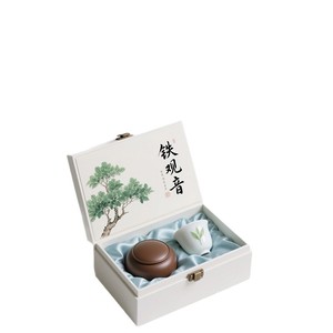 Caja de regalo Tieguanyin, caja de embalaje de té de alta gama personalizable, té verde especial, caja de regalo de té negro personalizable - Product Image 5