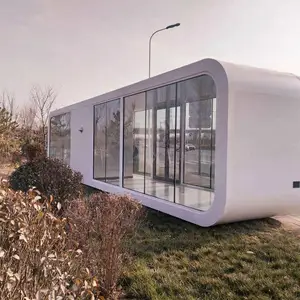 2024 almanya konteyner elma kabin ev prefabrik açık ofis bakla ile tatil projesi için mutfak