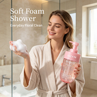 Gel Douche Nettoyant et Éclaircissant de Luxe OEM 800ml, Parfum Longue Durée de Jasmin Pétale, pour Adultes