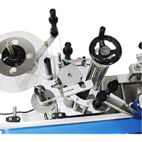 Machine d'étiquetage semi-automatique de table MT-100 220V pour flacons compte-gouttes, flacons ronds, verre, plastique, métal, papier, moteur