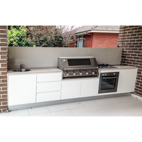 Jardin extérieur barbecue Island armoire de cuisine, grille Portable en acier inoxydable, île de cuisine extérieure