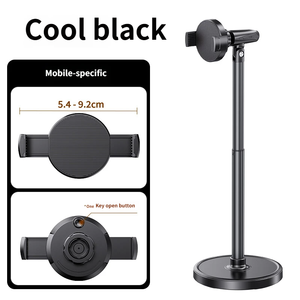 حامل هاتف مكتبي مرن من الألومنيوم قابل للدوران 360 درجة وضبط الارتفاع، حامل هاتف للبث المباشر للمكتب والمدرسة - Product Image 6