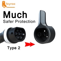 Chargeur mural intelligent Feyree Type 2 pour véhicule électrique, support de prise de charge pour station de charge murale portable pour véhicule électrique