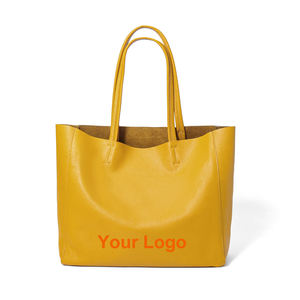 Sac fourre-tout élégant en cuir véritable pour femme, style professionnel et tendance, avec une seule bandoulière, de haute qualité et personnalisable - Product Image 1