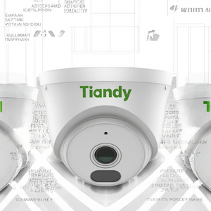 Tiandy TD-C240N PoE máy ảnh 265H 3MP hồng ngoại âm thanh không thấm nước bán cầu ngoài trời an ninh 2.8mm/4mm chuyển động được xây dựng trong còi báo động - Product Image 3