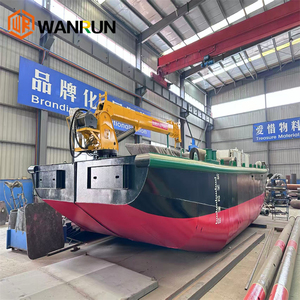 Imbarcazione da Lavoro Multifunzione Autopropulsa WANRUN con Gru Idraulica per Spingere e Tirare Draghe - Product Image 4