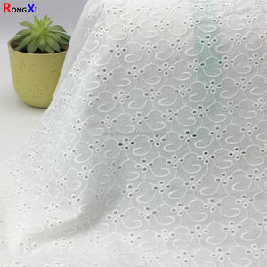 Personnalisé <span class=keywords><strong>Pas</strong></span> <span class=keywords><strong>Cher</strong></span> Fournisseur Doré RXF0569 Dentelle Sèche 100% Coton Voile Suisse Fleurs Broderie Dentelle Tissu pour Drap de <span class=keywords><strong>Lit</strong></span> et Robe - Product Image 1