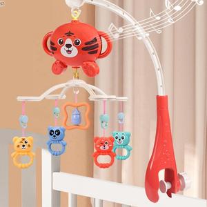 Campana de cama, móviles <span class=keywords><strong>para</strong></span> <span class=keywords><strong>bebés</strong></span>, dibujos animados, Tigre, sueño, apaciguar, cabecera giratoria, música, cama de bebé, campana móvil - Product Image 2