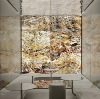 Panneau mural translucide rétroéclairé Life1996 de luxe en ardoise naturelle flexible de 2 mm pour comptoir, bar, table et fond mural