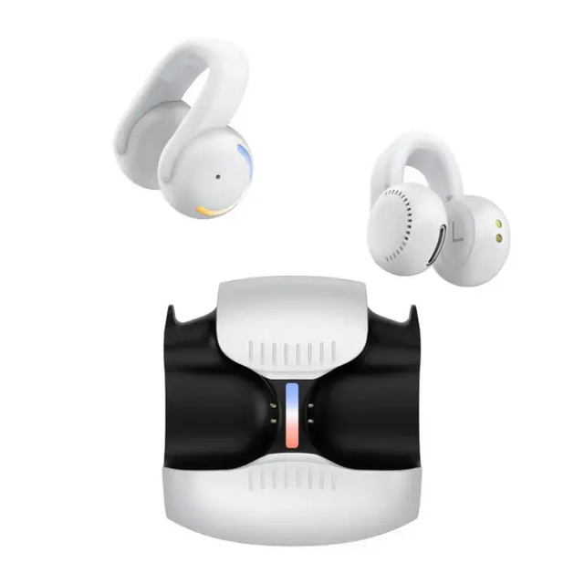 Low Latency B5 Wireless Clip-On Earbuds HiFi Bone Conduction Open-ear Earphone & Headphones Stereo Sound Earphones for Sports