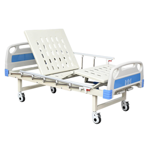 Cama <span class=keywords><strong>de</strong></span> <span class=keywords><strong>Hospital</strong></span> Manual Plegable <span class=keywords><strong>de</strong></span> Acero, Ajustable y Resistente, con Estructura <span class=keywords><strong>de</strong></span> Pared Gruesa - Product Image 4