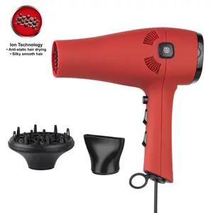 Multifunction Powerful Blow Dryer Professional Salon Ionic Hair Dryer With Diffuser And Concentrator Nozzle