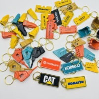   Hyundai Komatsu Volvo Sany Doosan Shantui Figurine Pendentif Modèle Souvenir Porte-clés Cadeau Ornements Anneau de Clés