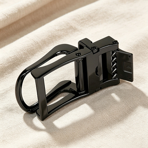 Hebilla de Cinturón Negra Mate con Bloqueo Automático, 35mm, Aleación de Zinc, Reversible, Giratoria, para Cinturón de Cuero Formal de Hombre - Product Image 4