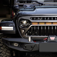 Accessoires 4x4 2/4 portes tout-terrain en acier noir Sport pare-chocs avant pour Jeep Wrangler JL JT 2018 +