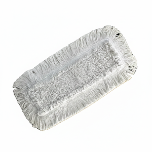 Gizmop 40 cm Dust Mop Microfibre Fabric Antibacterial Durable Reusable Sustainable Self-Wringer Stainless Steel Pole Parquet - Product Image 4