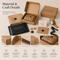 Caja de Regalo de Cartón Corrugado Ecológico, Reciclado, Biodegradable, Impreso Personalizado, de Lujo, para Cosméticos