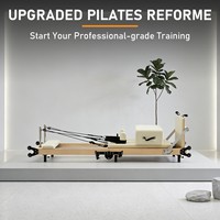 Höhenverstellbarer Platzsparender Massiver Ahorn Klappbarer Pilates-Reformer Unterstützt Individuelle Farben und Logos im Angebot