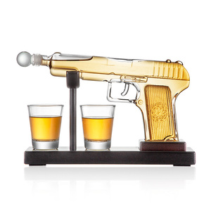 Juego de decantador de whisky fresco para hombres <span class=keywords><strong>con</strong></span> decantador de 9 oz 2 oz vasos aniversario cumpleaños hogar Bar regalo papá marido padre - Product Image 1