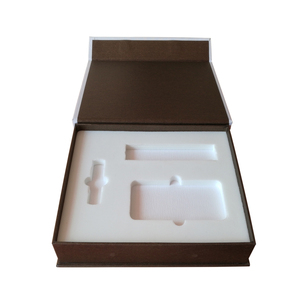 Recycled Custom Fashion Luxury Magnetic Gift Paper Box For Gift with white EVA foam