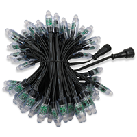 Module de lumière à pixels LED RGB ETOP avec résistance de pigtail, 12 mm, WS2811, 12 V, étanche, pixel à pigtail avec XConnect