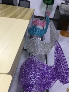 Kursi <span class=keywords><strong>Hotel</strong></span> akrilik ungu mewah, furnitur jamuan makan serbaguna tahan air untuk ruang tamu Gym Dekorasi Rumah Hantu
