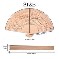 Éventails pliants de 20cm en bois sculpté original tournesol Éventail à main pliant de 20cm très vendu en gros Éventail décoratif pour la danse et la fête de mariage