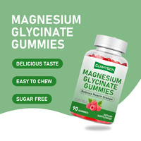 Gomitas de Glicinato de Magnesio Personalizadas con Sabor a Frambuesa, con CoQ10, Vitamina D y B6, para Relajar los Músculos, Calmar la Mente y Dormir Profundamente
