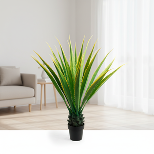Venta al por mayor nuevo diseño 130cm soporte de bonsái 21 hojas <span class=keywords><strong>Agave</strong></span> árboles artificiales plantas decorativas de plástico para interiores y exteriores - Product Image 5